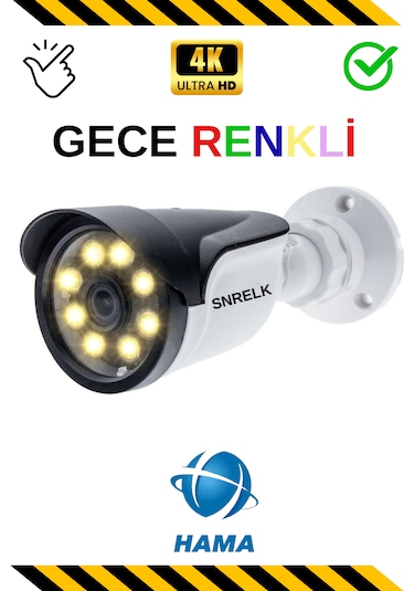 Snrelk Hama 5 Mp Lens Warm Lıght 5536 Güvenlik Kamerası