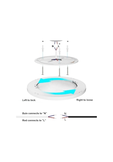24w Plafonyer Kolay Kurulum Tavan Lambası 120 Derece Işın Açısı Beyaz
