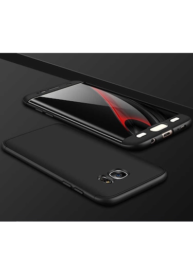 Samsung Galaxy Uyumlu S7 Edge Kılıf Zore Ays Kapak Rose Gold