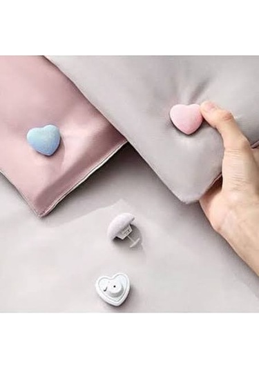 Yorgan,nevresim,battaniye Sabitleyici 4adet -beyaz