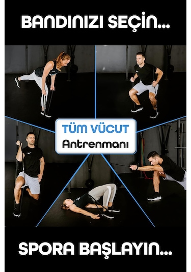 25kg Barfiks Lastiği Gym Resistance Band Antrenman Kas Geliştirme Bandı Siyah Sert