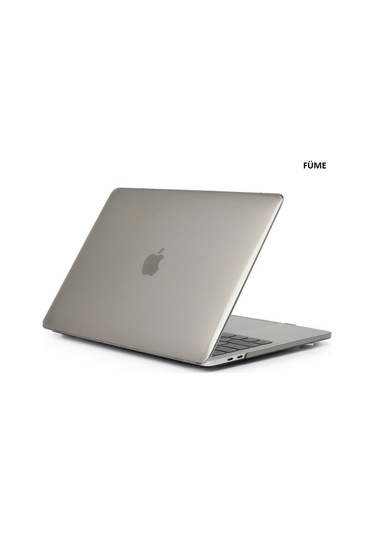 Macbook Air 13 A1932 2018 A2179 2020 Kristal Şeffaf Kılıf Kapak Füme