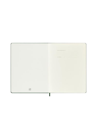 Moleskine Classic Sert Kapak Çizgisiz Defter 19x25 Myrtle Green Yeşil