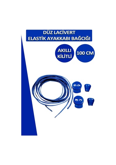 Lucky Akıllı Kilitli Elastik Düz Ayakkabı Bağcık 100 Cm 001