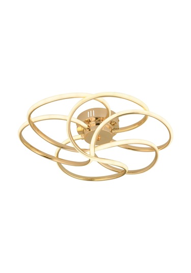 Samyeli Gold Kumandalı Ve Dimerli Beyaz, Sarı, Gün Işığı Ledli Plafonyer Avize Sb-ld-511 Gold