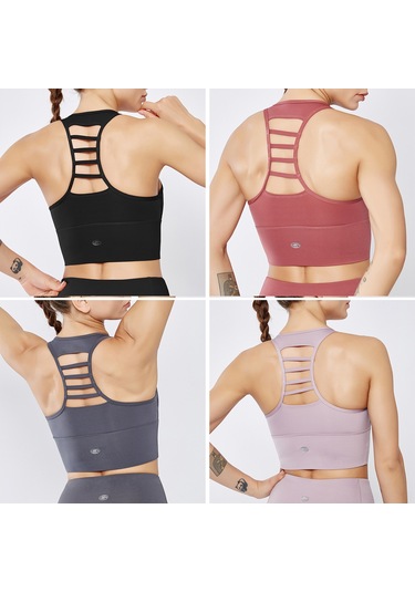 Reedark Kadınlar İçin Konforlu Spor Sütyeni: Çıkarılabilir Pedli, Esnek Destek, Nefes Alabilir Kumaş, Yoga Ve Koşu İçin İdeal Xl, Gri Gri