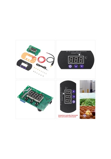 Dianziye Kr-102 Akıllı Sıcaklık Kontrol Cihazı -55 C/+120 C Aralığında Soğutma/ısıtma, Lcd Ekranlı, 12v 10a, 0.1 C Doğruluk