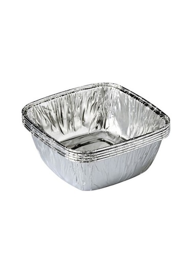 Alüminyum Sütlaç Kase 100  Adet Gümüş