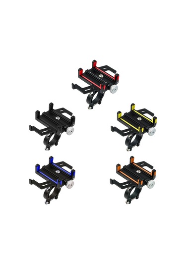 Sones Alüminyum Alaşımlı Motosiklet Bisiklet Navigasyon Cep Telefonu Tutucu Kırmızı