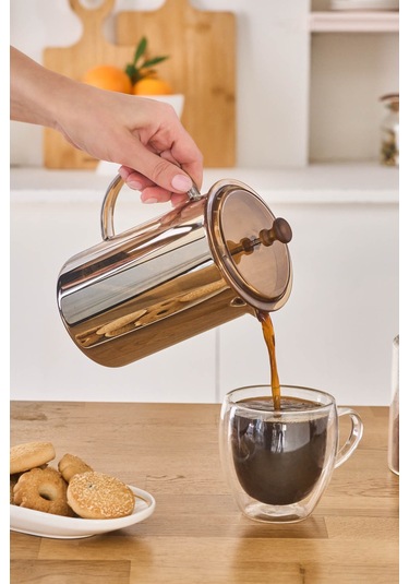 Karaca Alina French Press 800 Ml Amber Sarı