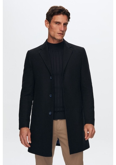 Ds Damat Regular Fit Lacivert Mono Yaka Kaşe Kaban 5HF08ORT10000 Lacivert Ds Damat Regular Fit Lacivert Mono Yaka Kaşe Kaban 5HF08ORT10000 Lacivert