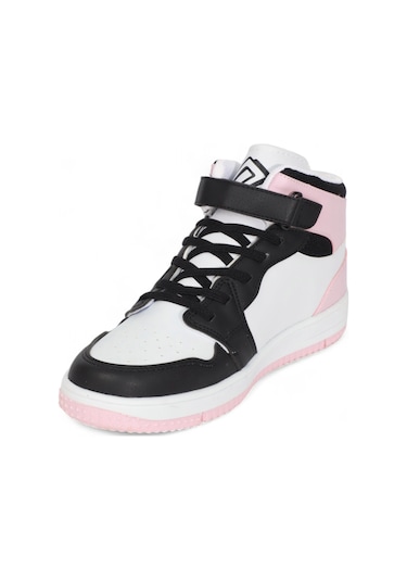 Kidessa 1517 Anatomik Taban Unisex Çocuk Ve Genç Boğazlı Sneakers Siyah Pembe