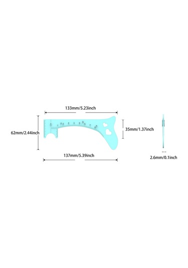 Dolıty Tanımlanmış Kaş Için Eyeliner Şablonu Kadınlar Mavi Mavi