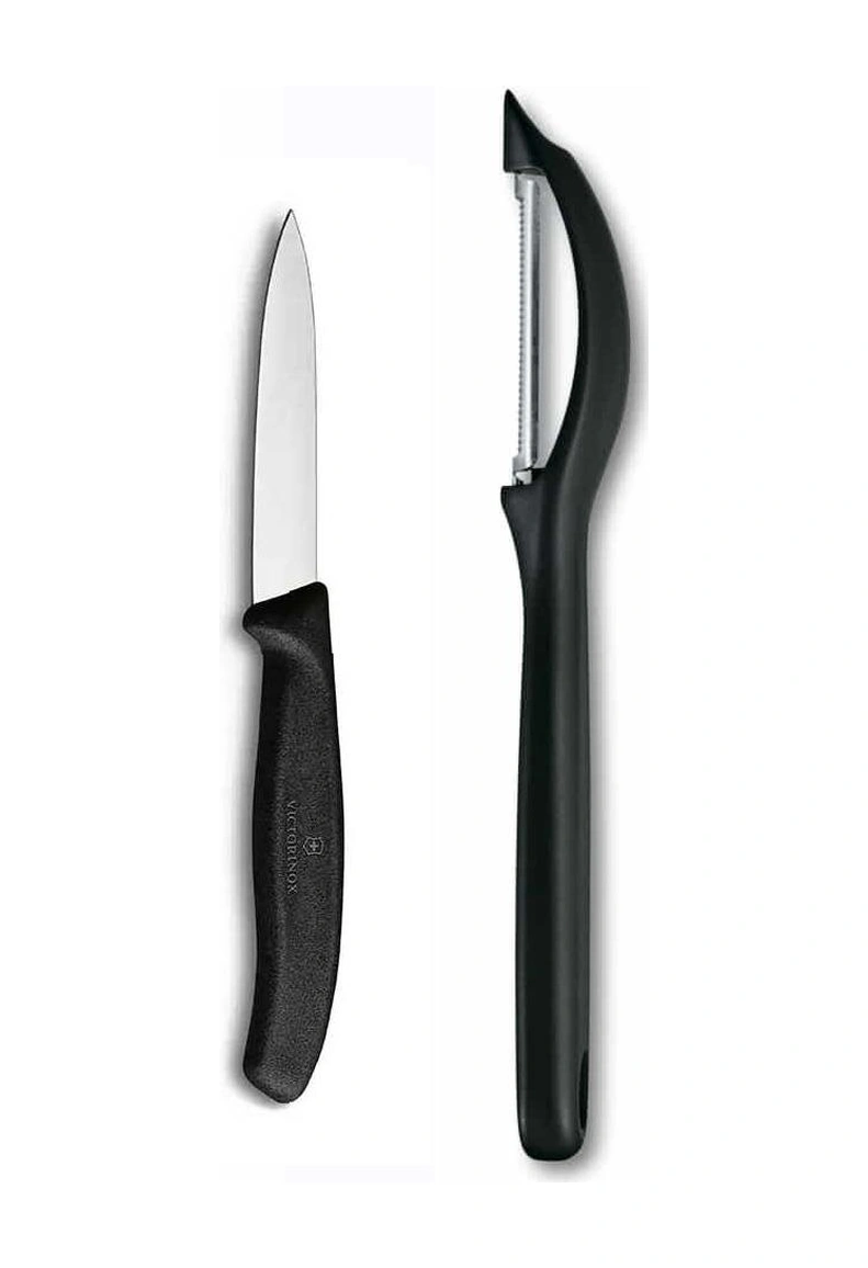 Victorinox Domates Soyacağı - 8 Cm Düz Sebze Meyve Bıçağı Siyah