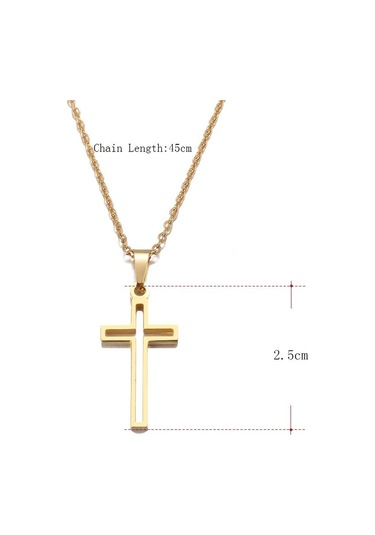 Jwl Paslanmaz Çelik Haç Kolye Istavroz Kolyesi Mini Gümüş