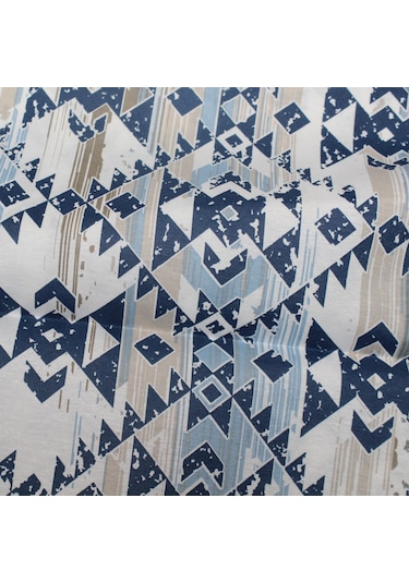 Pamuklu Nevresimlik Kumaş 100 240 Cm Geometrik Desenli Metrelik Çarşaf Yastık Ev Tekstil Kumaşı Beyaz