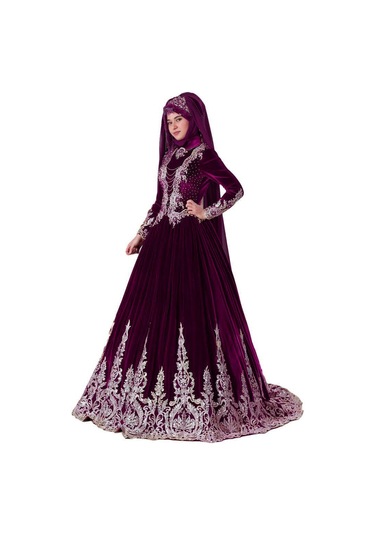 Ceyyiz Tesettür Modeli Bindallı Kına Elbisesi Lavin