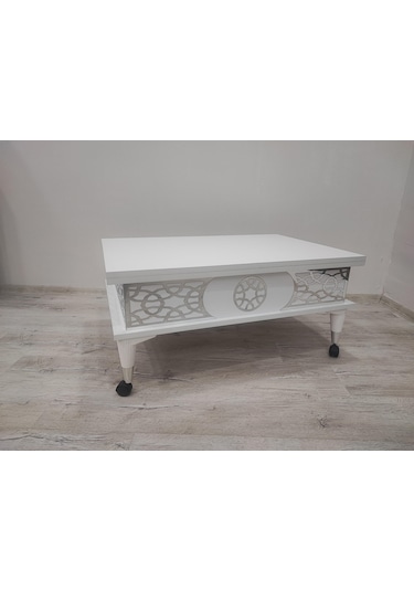 Aras 5 Kademeli Tekerlekli Akıllı Sihirli Orta Sehpa 60x90
