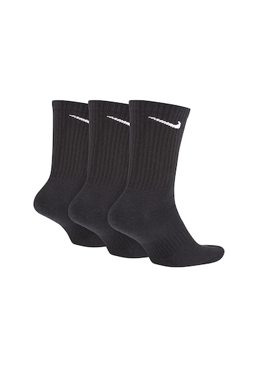 Nike Everyday Cot. Cushioned Crew Training Socks Sx7664-010 Siyah
