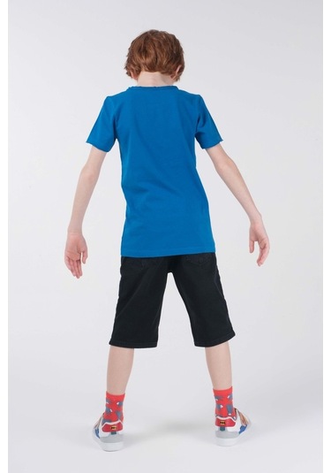 Brz Kids Erkek Çocuk Kısa Kollu T-Shirt Mavi