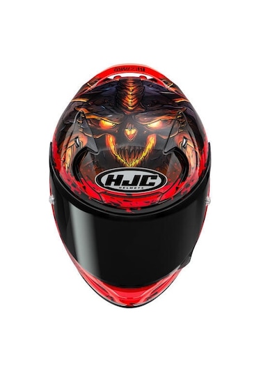 Hjc Rpha12 Diablo Blizzard MC1 Kapalı Motosiklet Kaskı Kırmızı Siyah