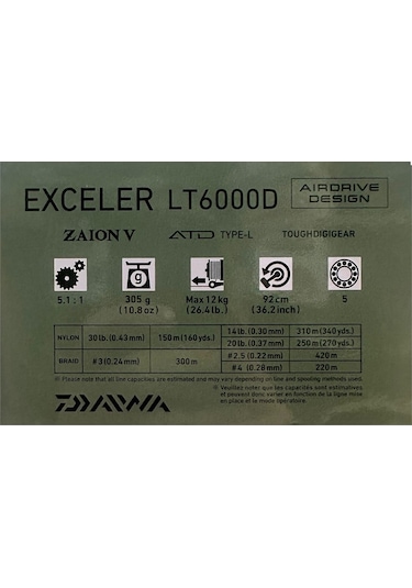 Daiwa Exceler 23 Lt 6000 D Olta Makinesi
