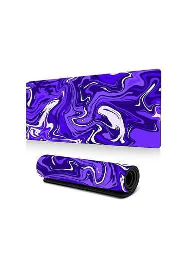 Cbtx 300 X 600 X 3mm Soyut Sıvı Desenli Mouse Pad Büyük Kaymaz Kauçuk Mouse Pad - Stil E Stil E