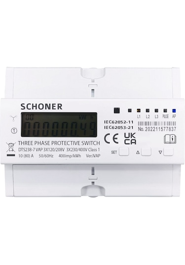 Schoner Wi-fi Üç Faz Gerilim Koruma Rölesi Voltaj/akım Koruma 80a