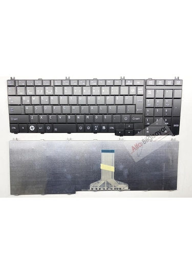 Alfabilgisayar Toshiba Uyumlu Pro C660-14P, C660-1P1, C660-24P Klavye A+++ Siyah Renk