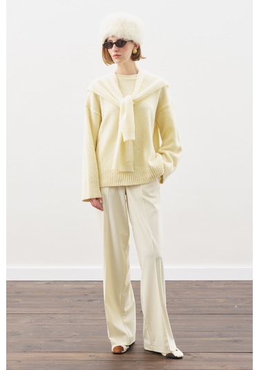 Chunky Oversıze Kazak Sarı Sarı