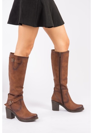 Fox Shoes Taba Kadın Çizme C674250109
