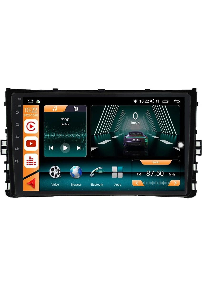 Volkswagen Polo / Crafter 2018 / 2021 Androidauto/carplay Multimedya 9"