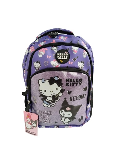 Hello Kitty Ve Kuromi Angels And Devil Okul Sırt Çantası 3260 Desenli