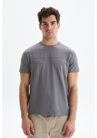 Arma Erkek Regular Fit Yazı Baskılı Süprem Bisiklet Yaka Tişört Y29344472702 Gri