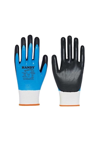 Handy H1701 Çift Kaplı Nitril Eldiven