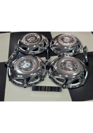 Ford Transit 16 Krom İnç Ön-arka Jant Kapağı 4 Adet Kapak 4 Adet Üçgen Prizma Aparatı