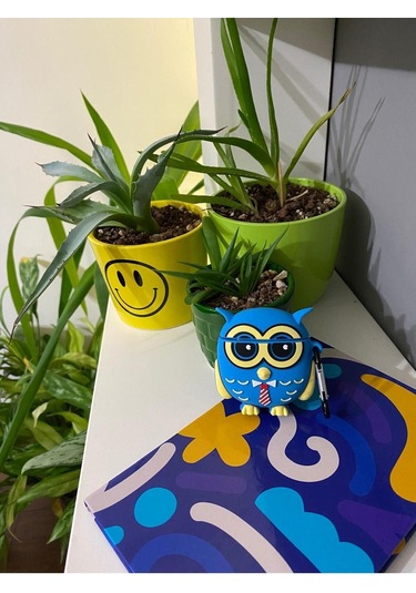 Iphone 1/2. Nesil Uyumlu Koruyucu Bluetooth Kulaklık Kılıfı Figürlü Owl Airpods 1/2. Nesil