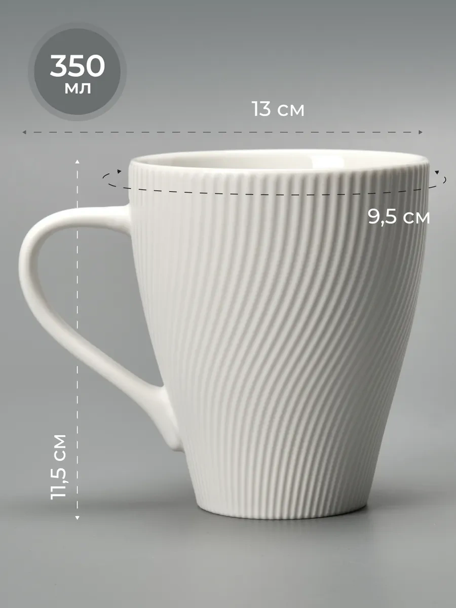 Joland 4'lü Seramik Çay Ve Kahve Fincan Seti 350 Ml 313844484 Sütlü