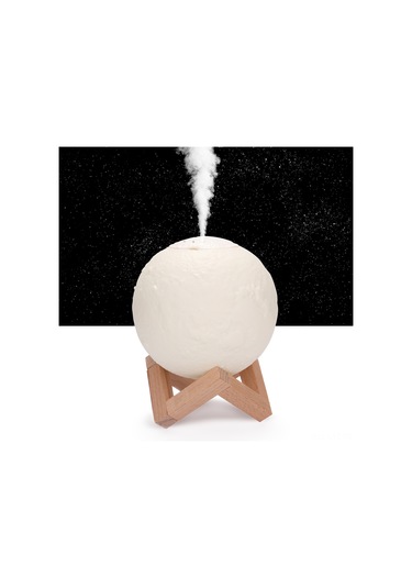 Youtek 3d Ay Desenli Usb Nemlendirici: Akıllı Gece Lambası, Sessiz Atomizasyon, Otomatik Kapatma, Ev Ve Araç Kullanıma Uygun