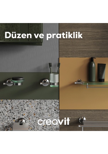 Creavit BJ11023 Joyful Diş  Fırçalık Krom