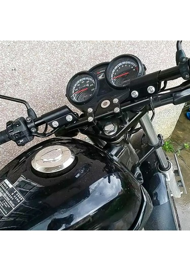 Tenfowee "cg125 Motosiklet İçin 22mm Yeşil Cnc İşlemeli Hafif Alüminyum Ayarlanabilir Spor Gidon Seti"