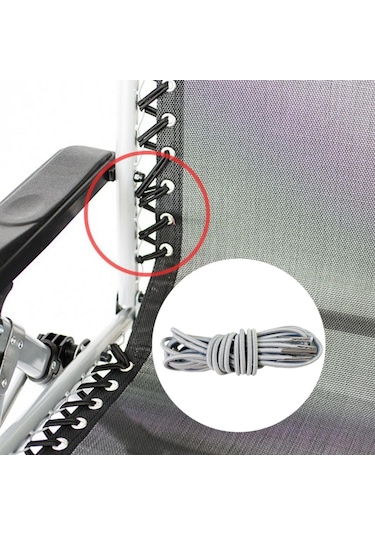 Suntek 4x Gravity Sandalye Kordonları Çim Patio Gümüş-gri Gümüş Gri