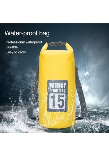 Wondernest Outdoor Su Geçirmez Kuru Çift Omuz Askılı Çanta 15l Mavi, Kapasite: 15l Mavi