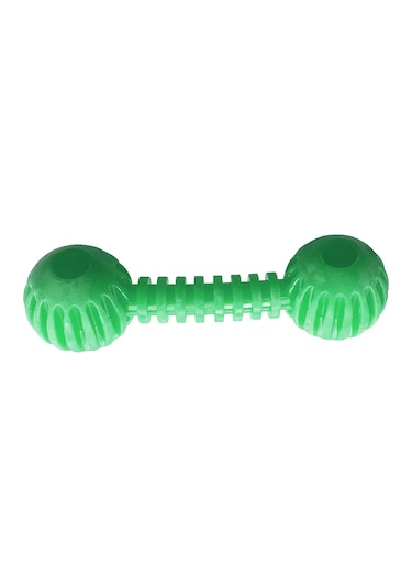 Playfull Sağlam Plastik Dental Dumbel Köpek Oyuncağı 12 X 3,5 Cm Yeşil