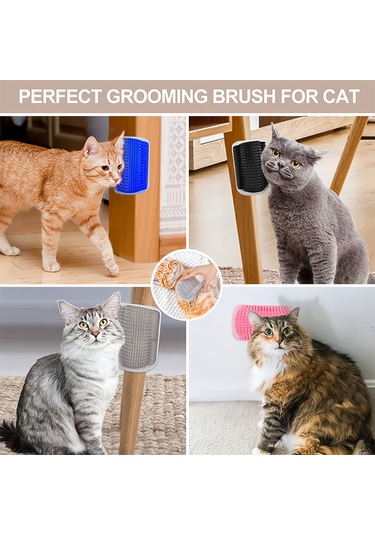 Köşe Tırmalama Kedi Köşe Tırmalama Masaj Tırmalama Kendi Kendine Hi Yüz Dökülen Tüyleri Gider Evcil Hayvan Malzemeleri Gri