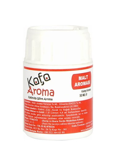 Kafa Aroma İskoç Malt Aroması Hazır Karışım Malt Kiti 50 ML