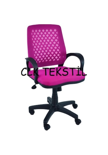 Clk-06 Fileli Petek Ofis Büro Bilgisayar Koltuğu Sandalyesi Pembe