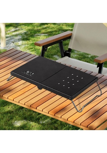 Dolıty Mini Kamp Masası Çok Amaçlı Yan Masa Açık Hava Siyah Siyah Çok Renkli