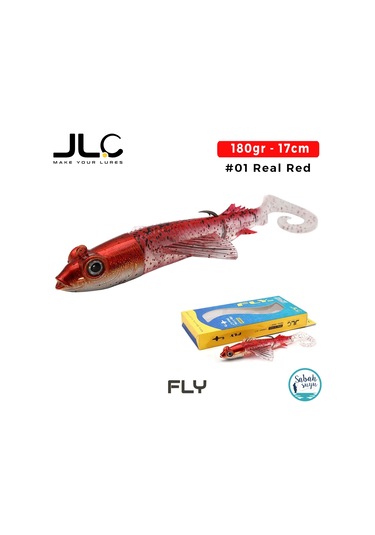 Jlc Fly 170 Set 17cm 180gr 01 Real Red Silikon Balık