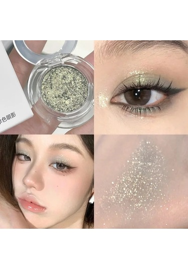 Saf Beyaz Mat Göz Farı Yalan İpekböceği Tozu Yüz Şekillendirme Parlatıcı Tek 8 C01